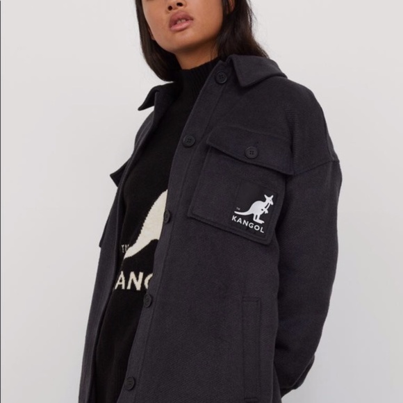 KANGOL x H&M Blogger Favorite Trendy Shacket L - Picture 2 of 12